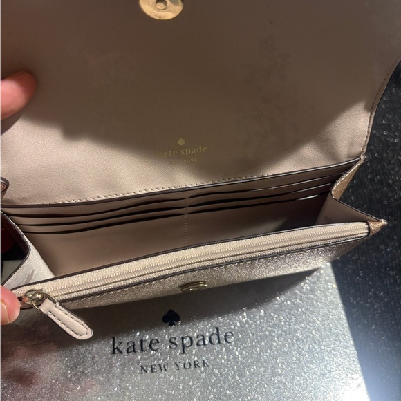 Kate Spade Sparkling Tan Clutch - Picture 2 of 2